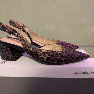 Liz Claiborne Leopard Print Women's Heels
